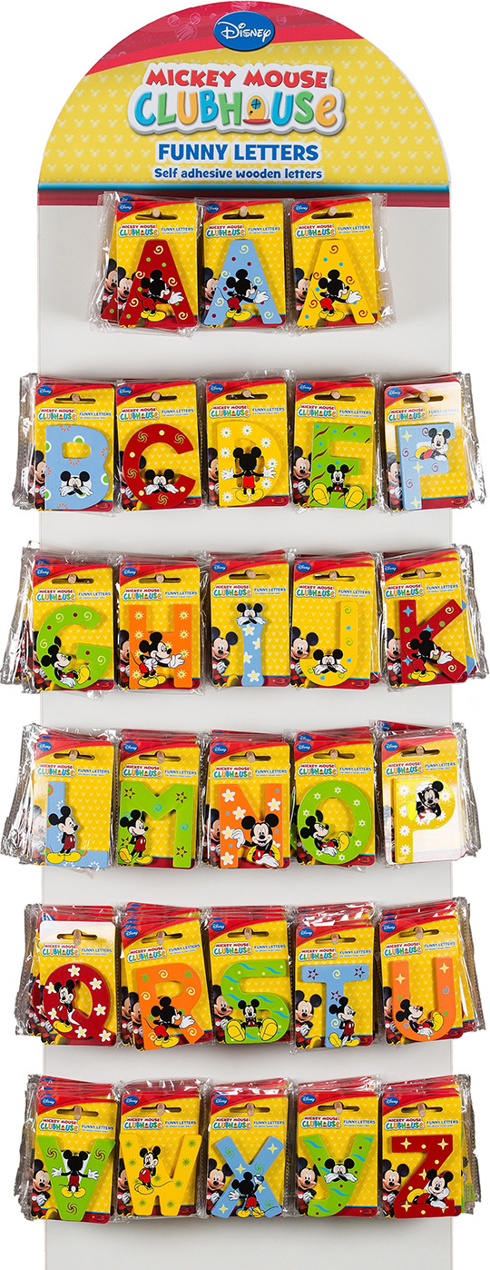 Mickey Letters Display